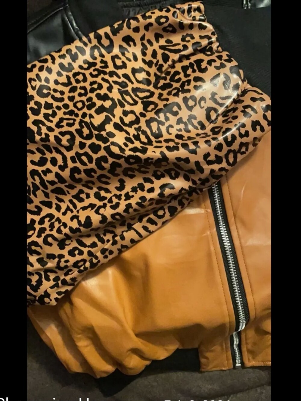 Leopard Print Bomber Jacket - Picture 6 of 6